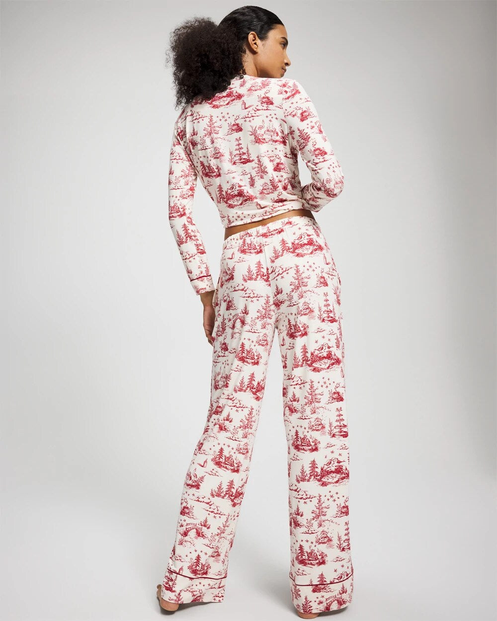 ENCHANTED TOILE CHAMPAGNE - Printed Pajama Pant