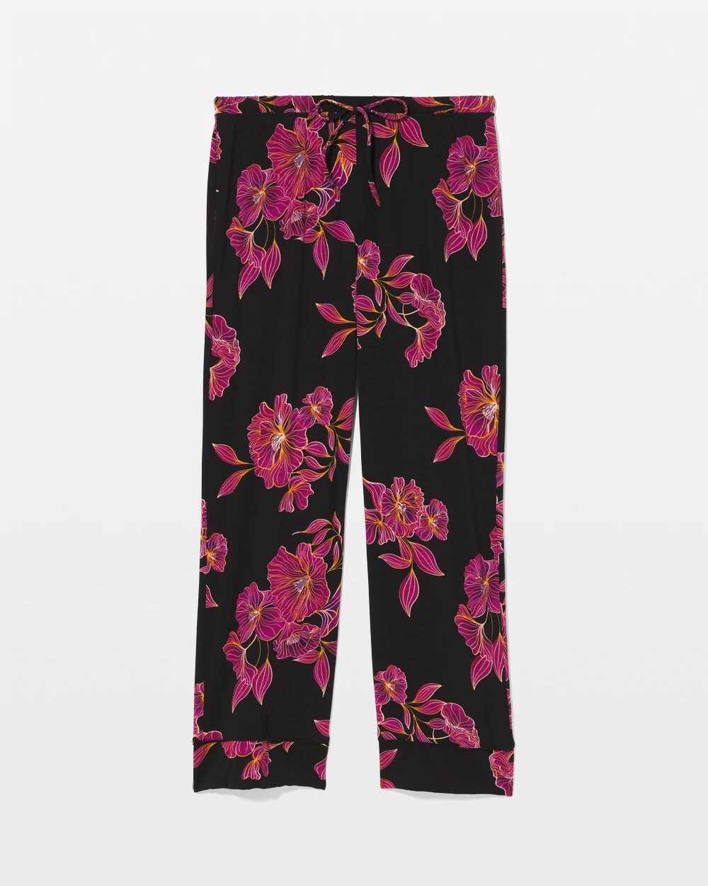 GILDED BLOOMS MAGENTA - Printed Pajama Pant