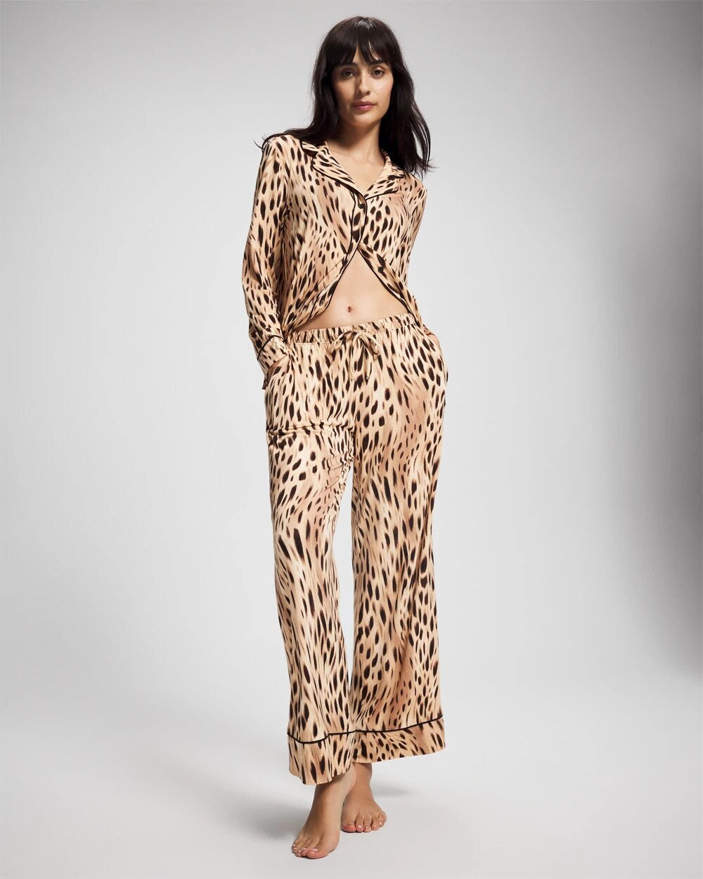 SPLENDID LEOPARD AMBER - Printed Pajama Pant