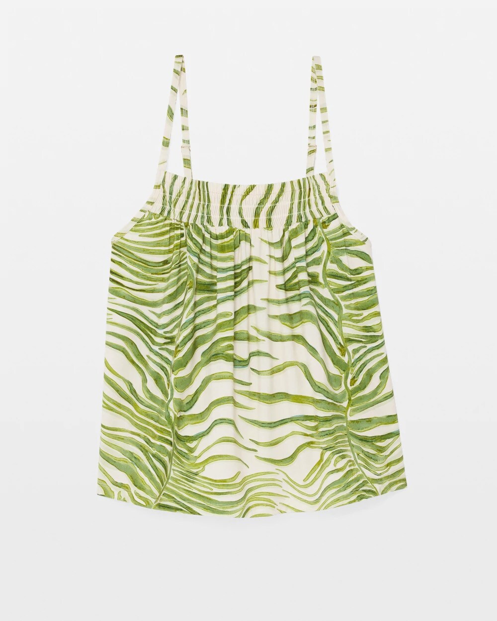 INTO THE GROOVE WHITE SMK - Smocked Pajama Cami