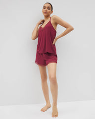 GARNET - Geo Lace Pajama Short
