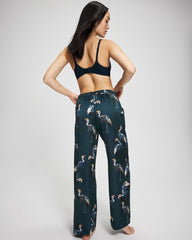 MIDNIGHT CRANES BLUE - Pajama Pants
