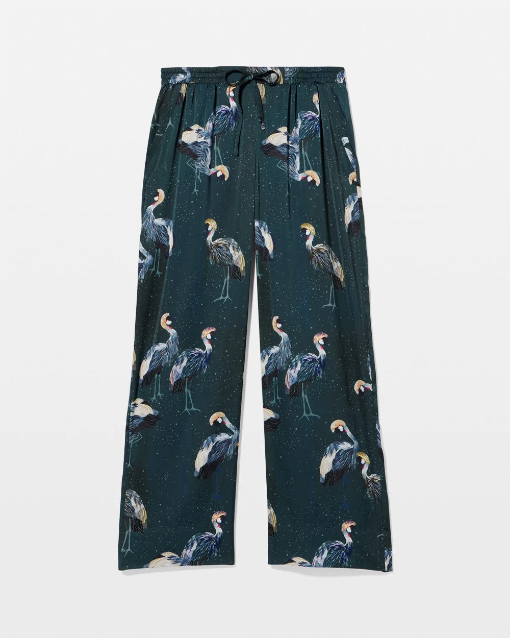 MIDNIGHT CRANES BLUE - Pajama Pants