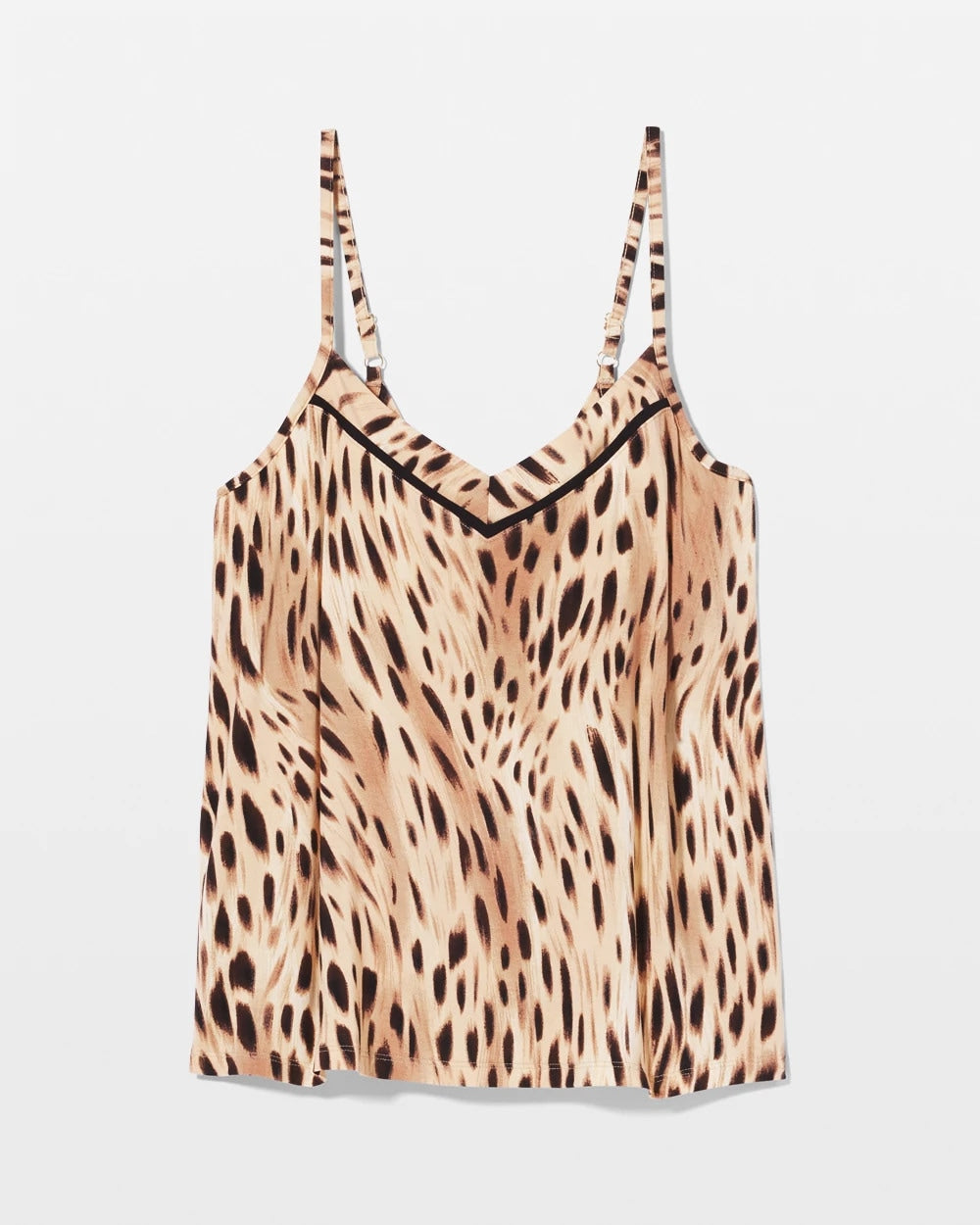 SPLENDID LEOPARD AMBER - Piped Pajama Cami