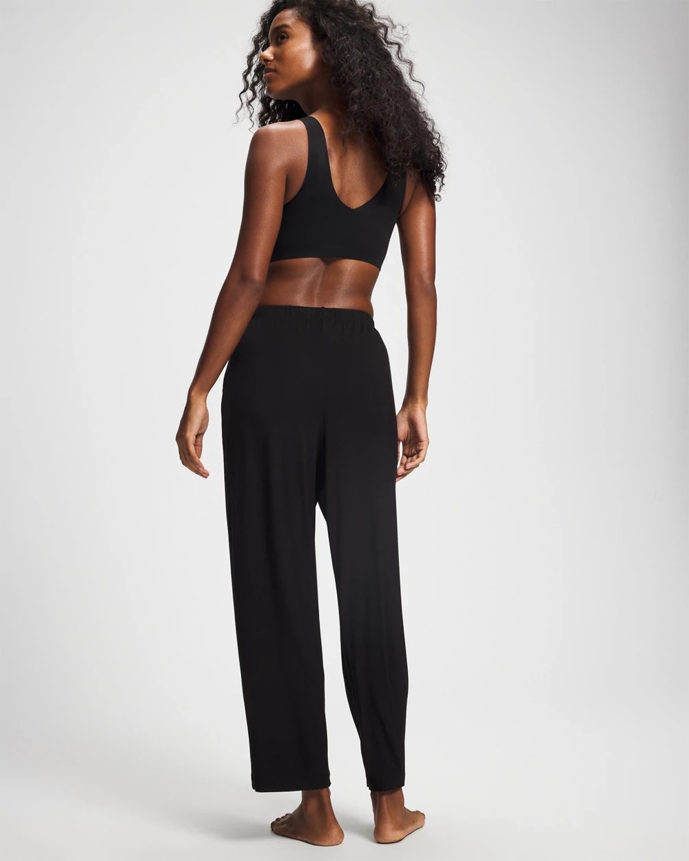BLACK - Ankle Pajama Pant