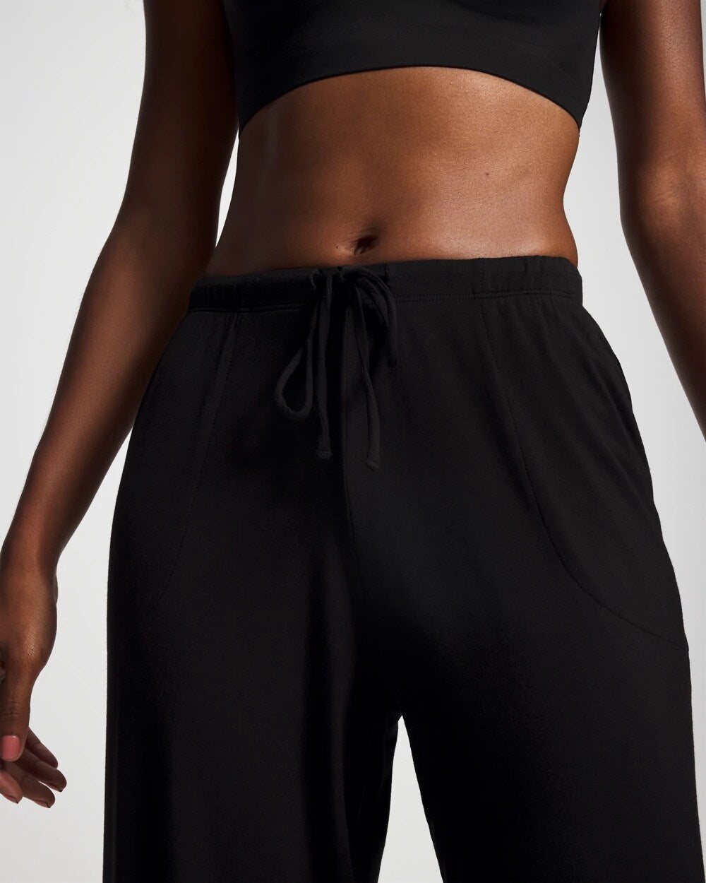 BLACK - Ankle Pajama Pant