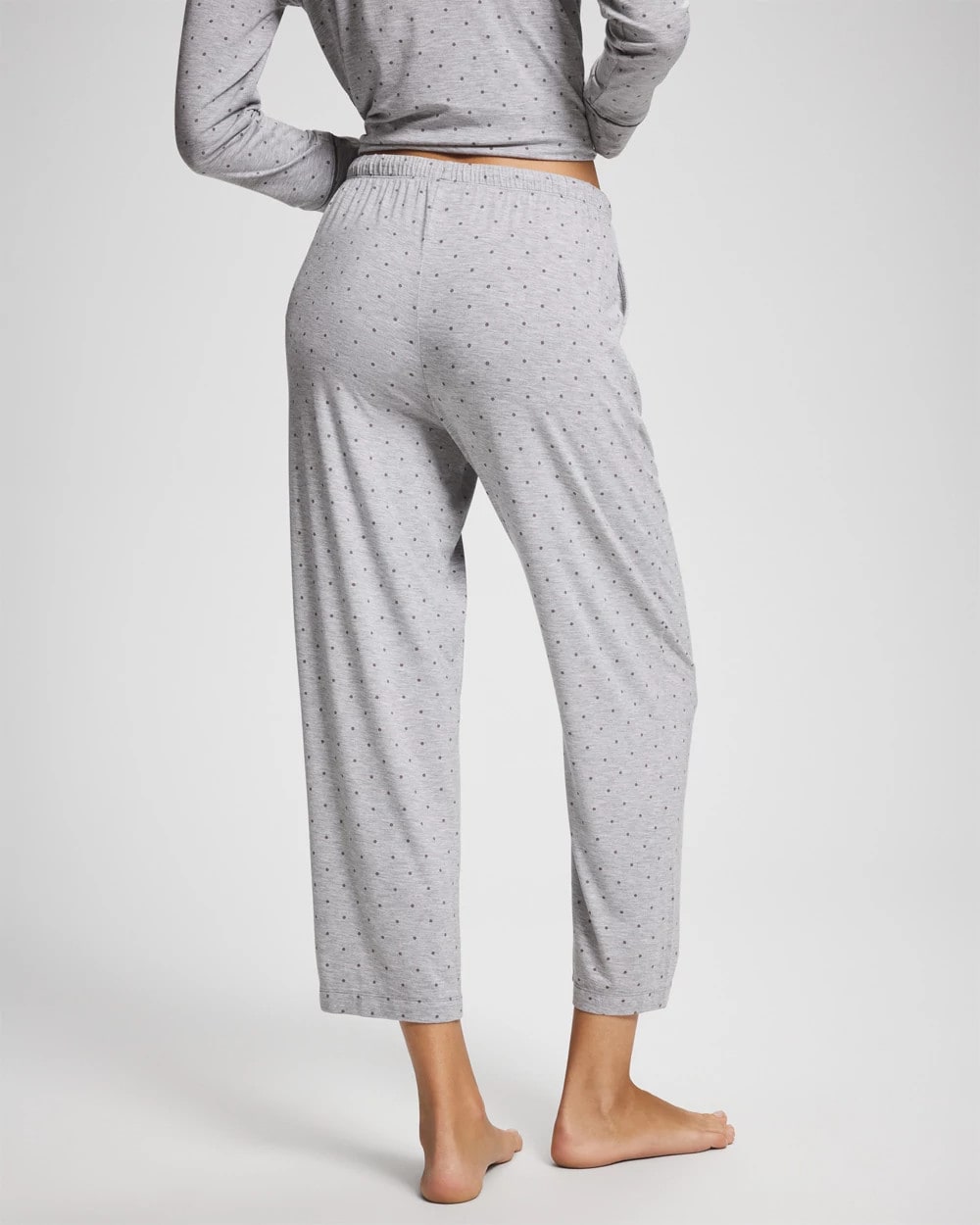 PEACEFUL DOT HEATHER - Ankle Pajama Pant