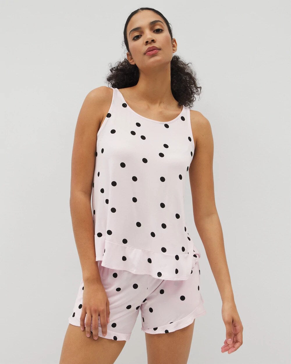 CHEERFUL DOT B SUGAR - Ruffle Pajama Tank