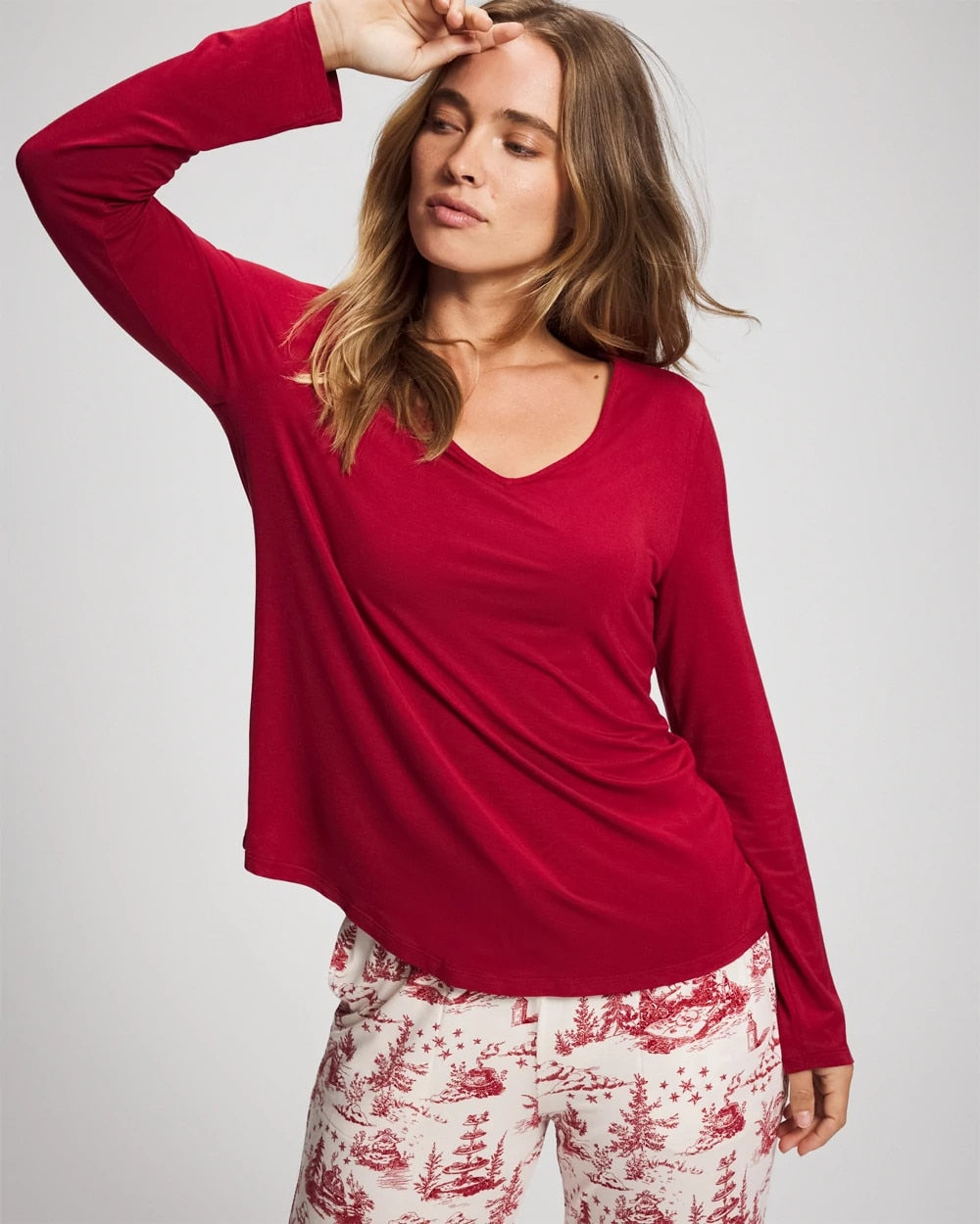 PAINT THE TOWN RED - Classic Long Sleeve Pajama Top