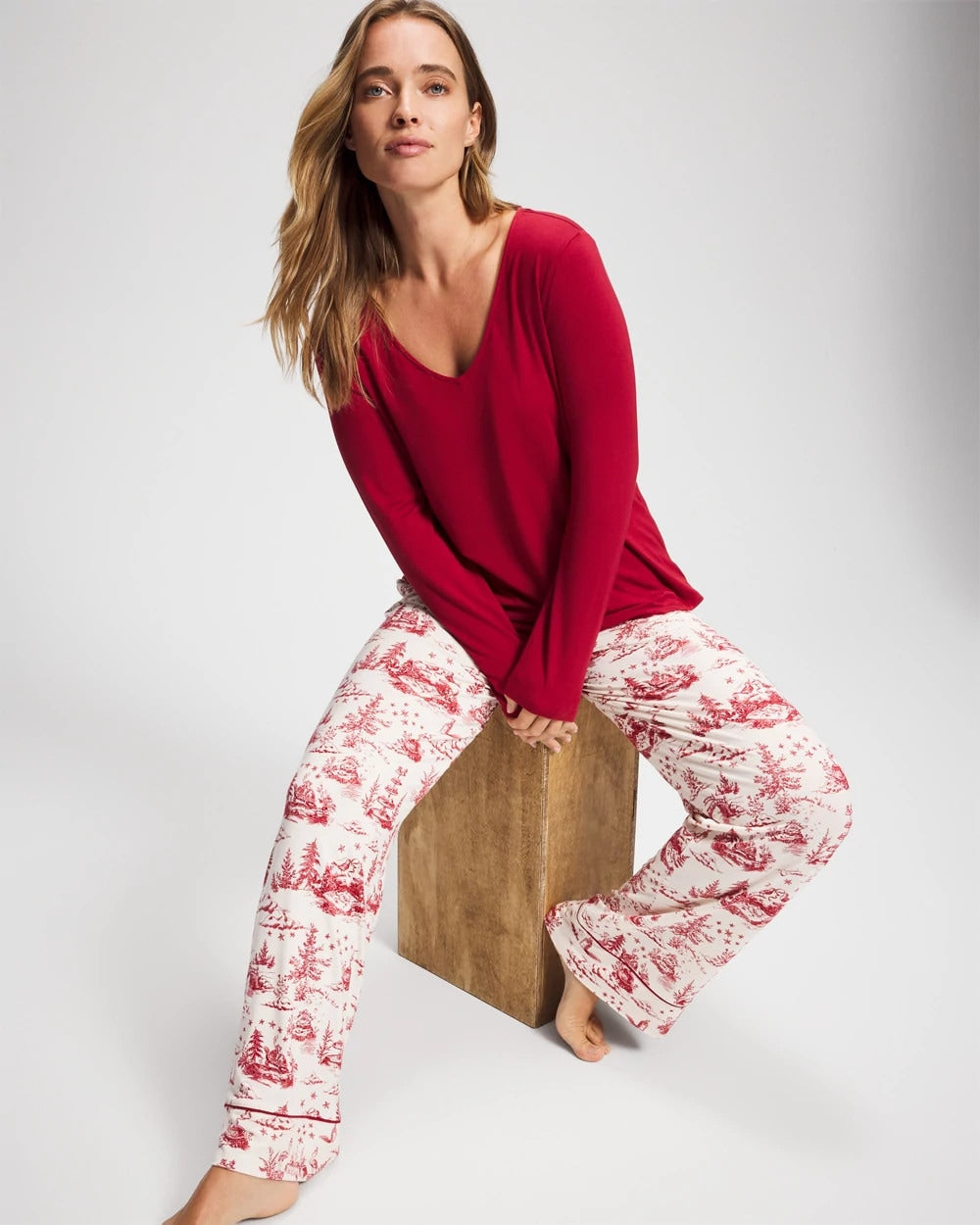 PAINT THE TOWN RED - Classic Long Sleeve Pajama Top
