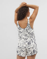 MEANDERING GARDEN CHAMP - Pajama Tank With Piping