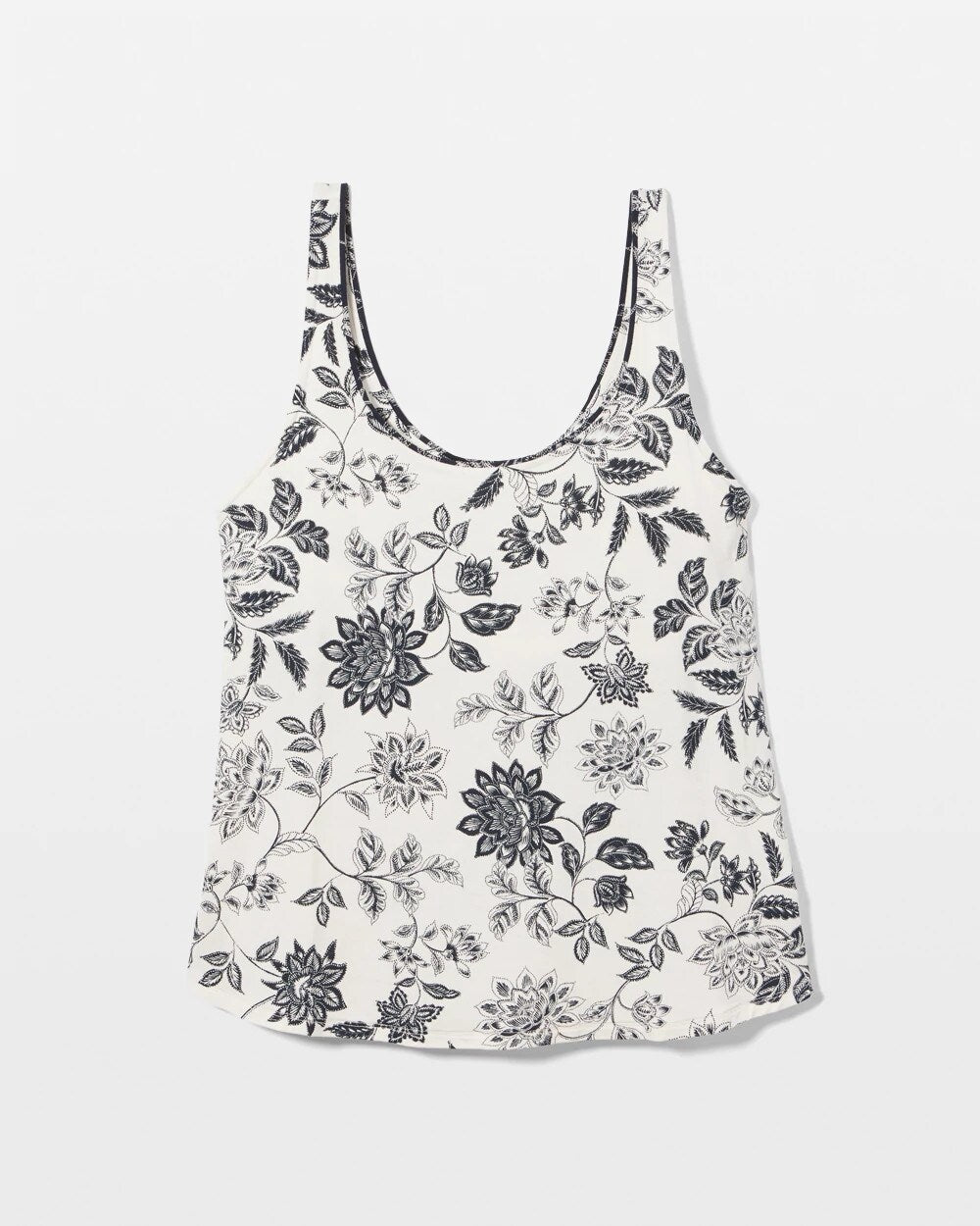 MEANDERING GARDEN CHAMP - Pajama Tank With Piping