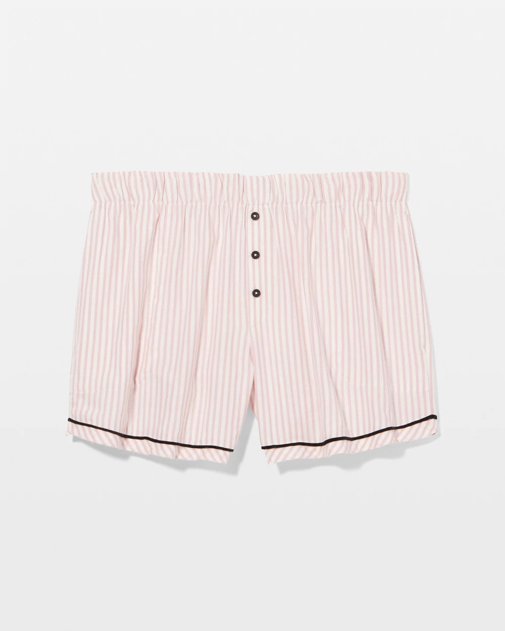 STOCKING STRIPE VERT PINK - Velvet Piped Boxer Pajama Short