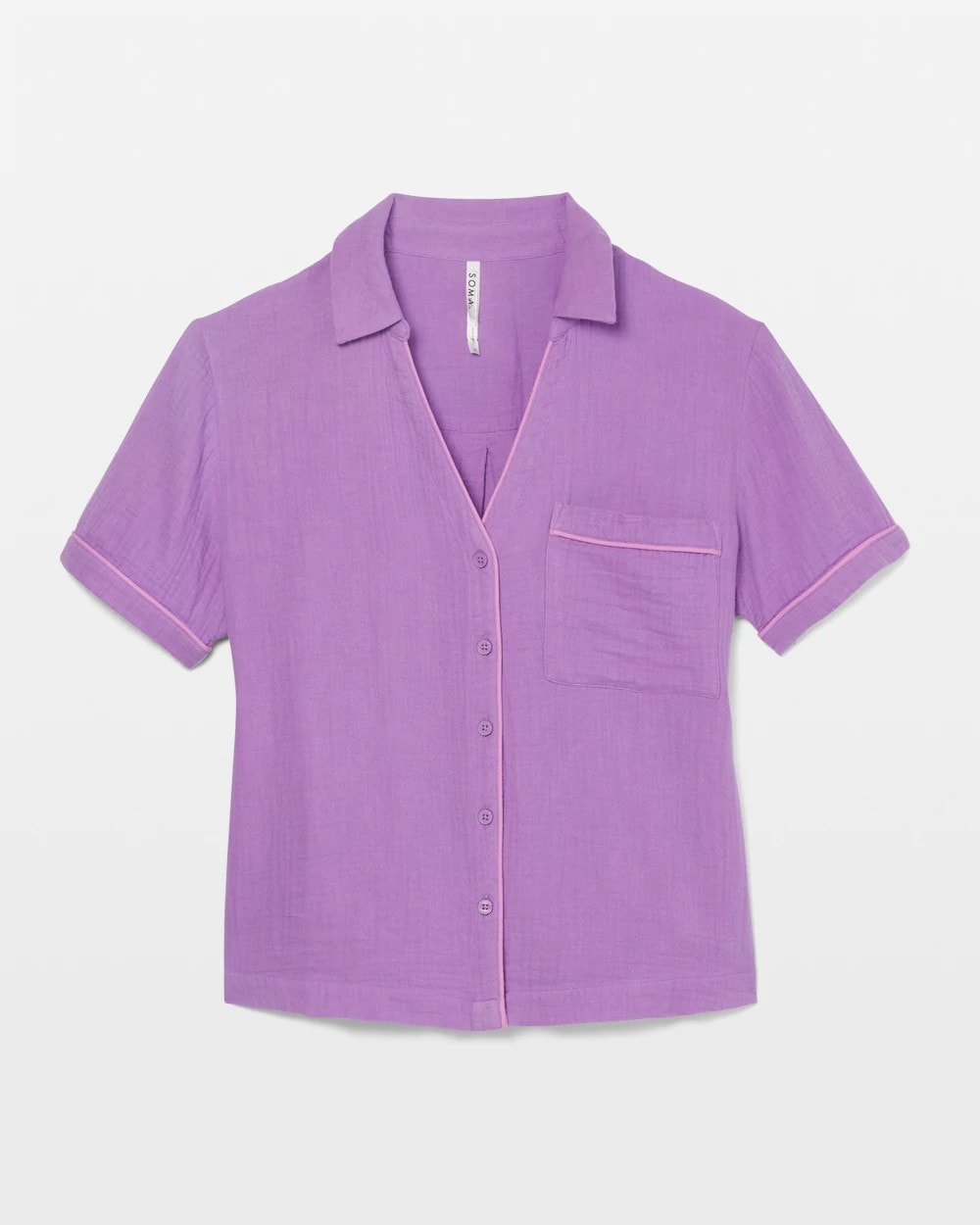 AMETHYST ORCHID - Short-Sleeve Pajama Top