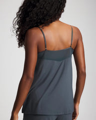 PETROL - Mesh Trim Pajama Cami