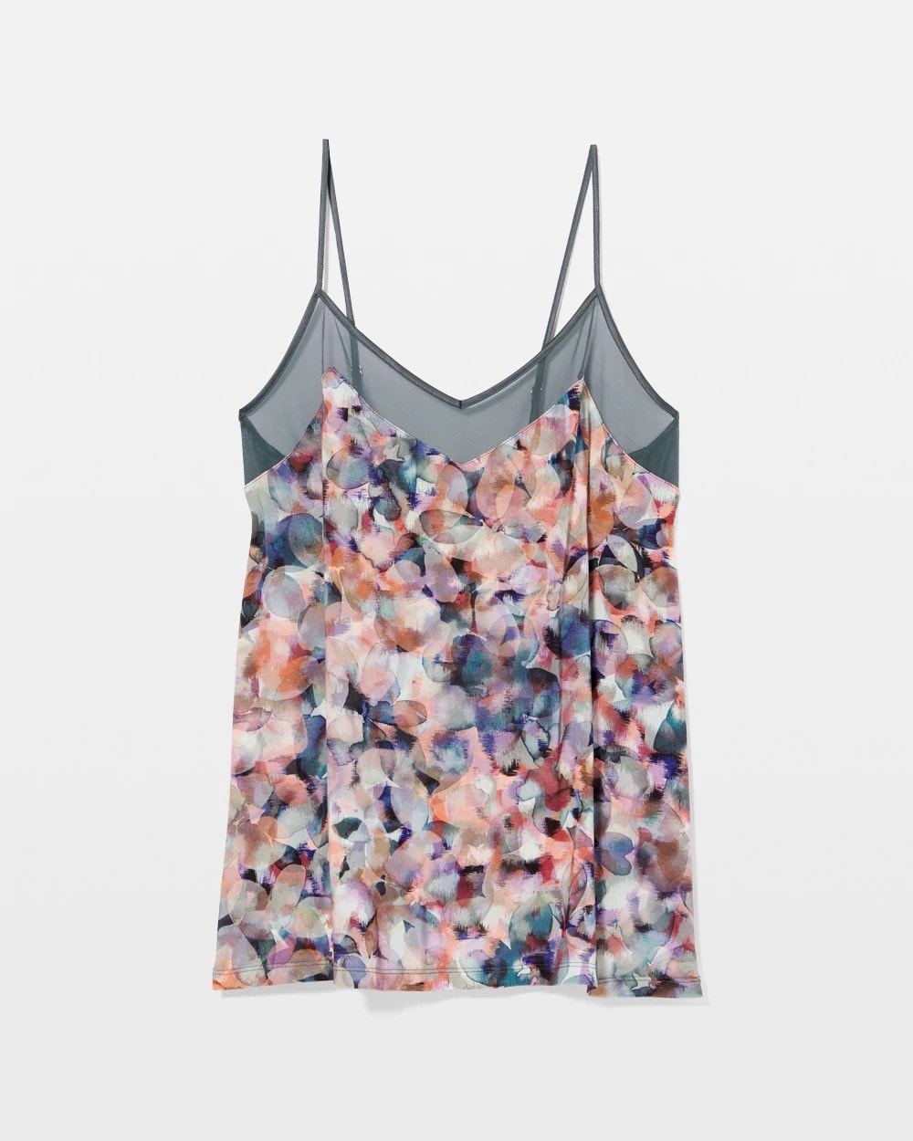 PETAL MOSAIC PETROL - Mesh Trim Pajama Cami