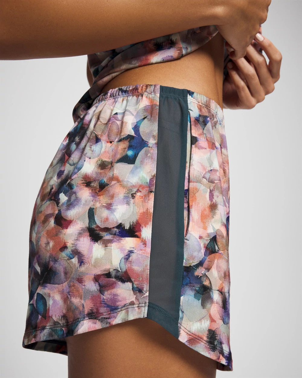 PETAL MOSAIC PETROL - Pajama Short