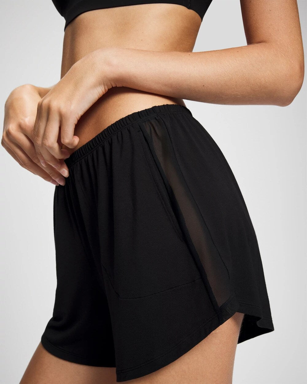 BLACK - Pajama Short