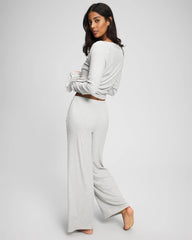 HEATHER FROST - Pointelle Wide Leg Pajama Pant
