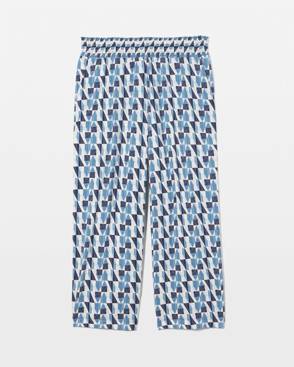 PRISM GEO MID NAVY - Cropped Pajama Pants