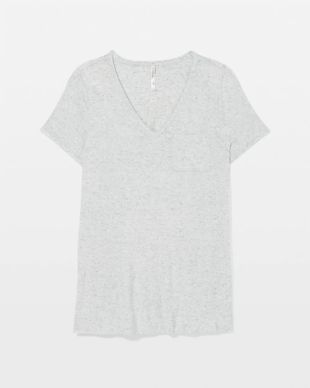 BLUE SLUB - Slub Short Sleeve Tunic Pajama Tee