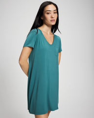 CERULEAN TEAL - Short-Sleeve Sleepshirt