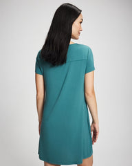 CERULEAN TEAL - Short-Sleeve Sleepshirt