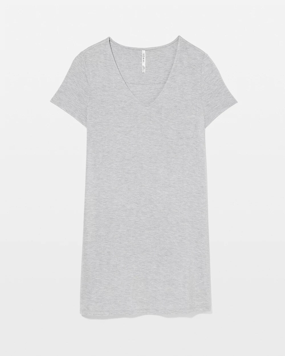 HEATHER OPAL GRAY - Short-Sleeve Sleepshirt