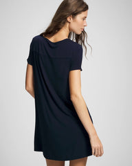 NIGHTFALL NAVY - Short-Sleeve Sleepshirt