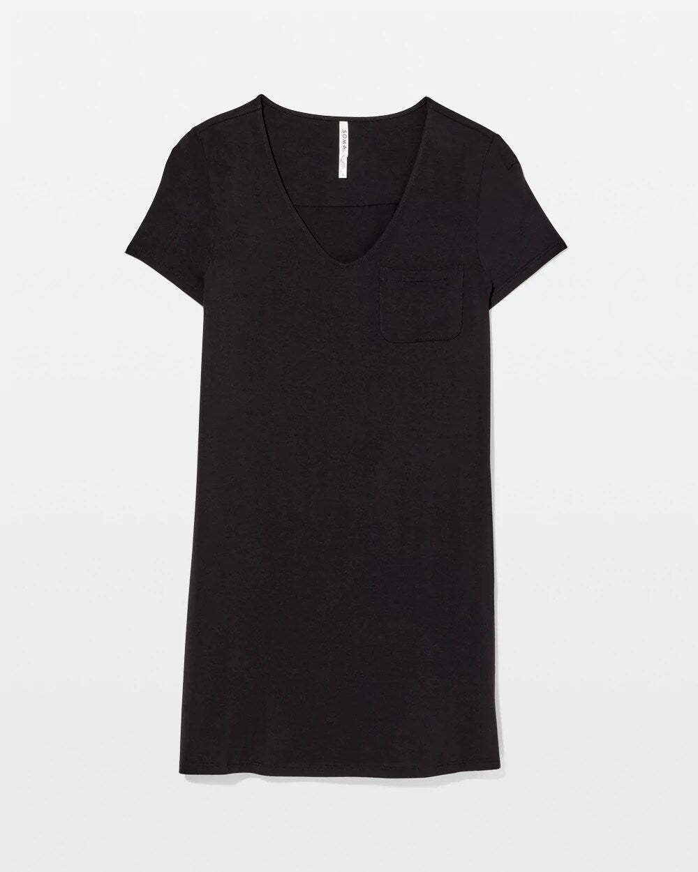 BLACK - Short-Sleeve Sleepshirt