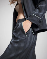 PETROL - Shadow Stripe Pajama Pant