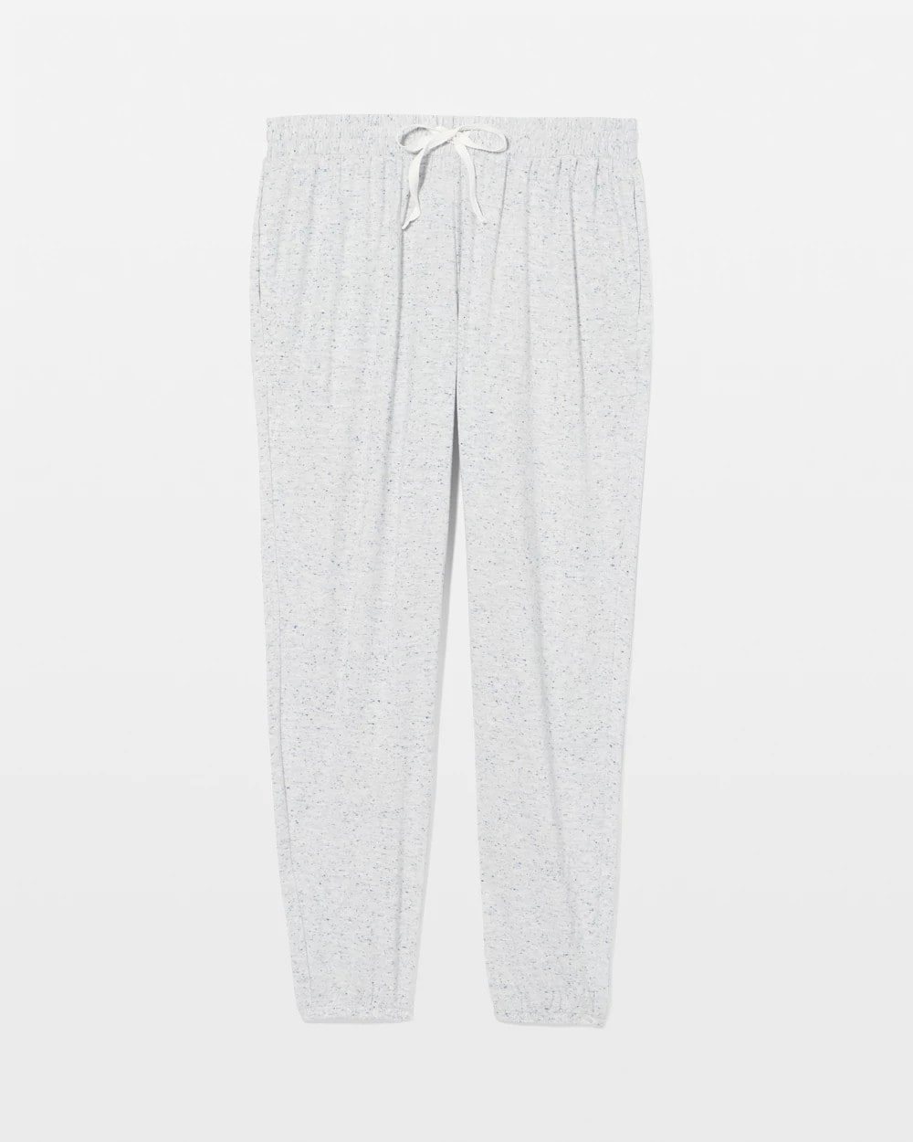 BLUE SLUB - Slub Banded Ankle Pajama Pant