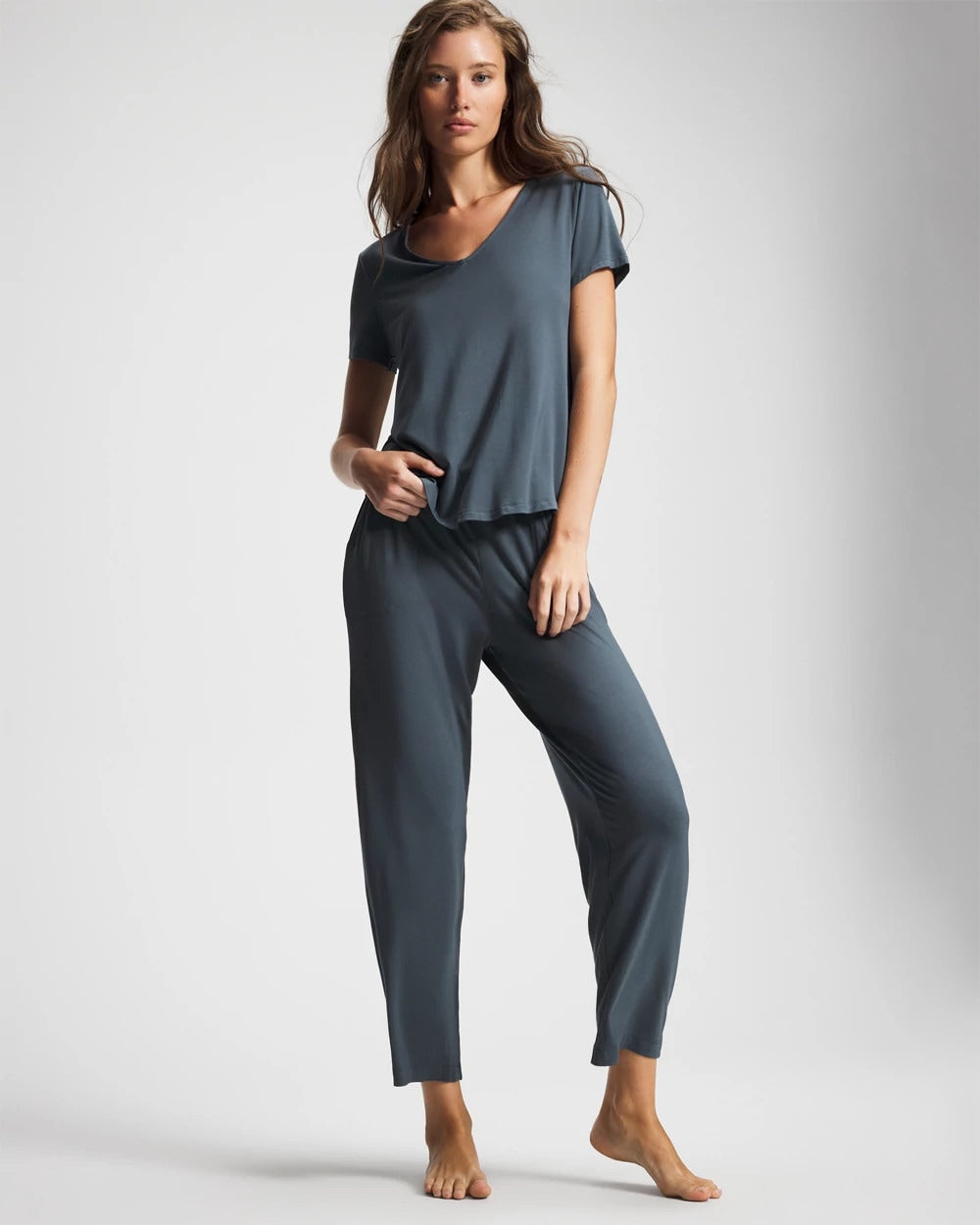 PETROL - Short Sleeve Pajama Tee