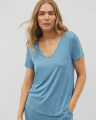 BLUE HEAVEN - Short Sleeve Pajama Tee
