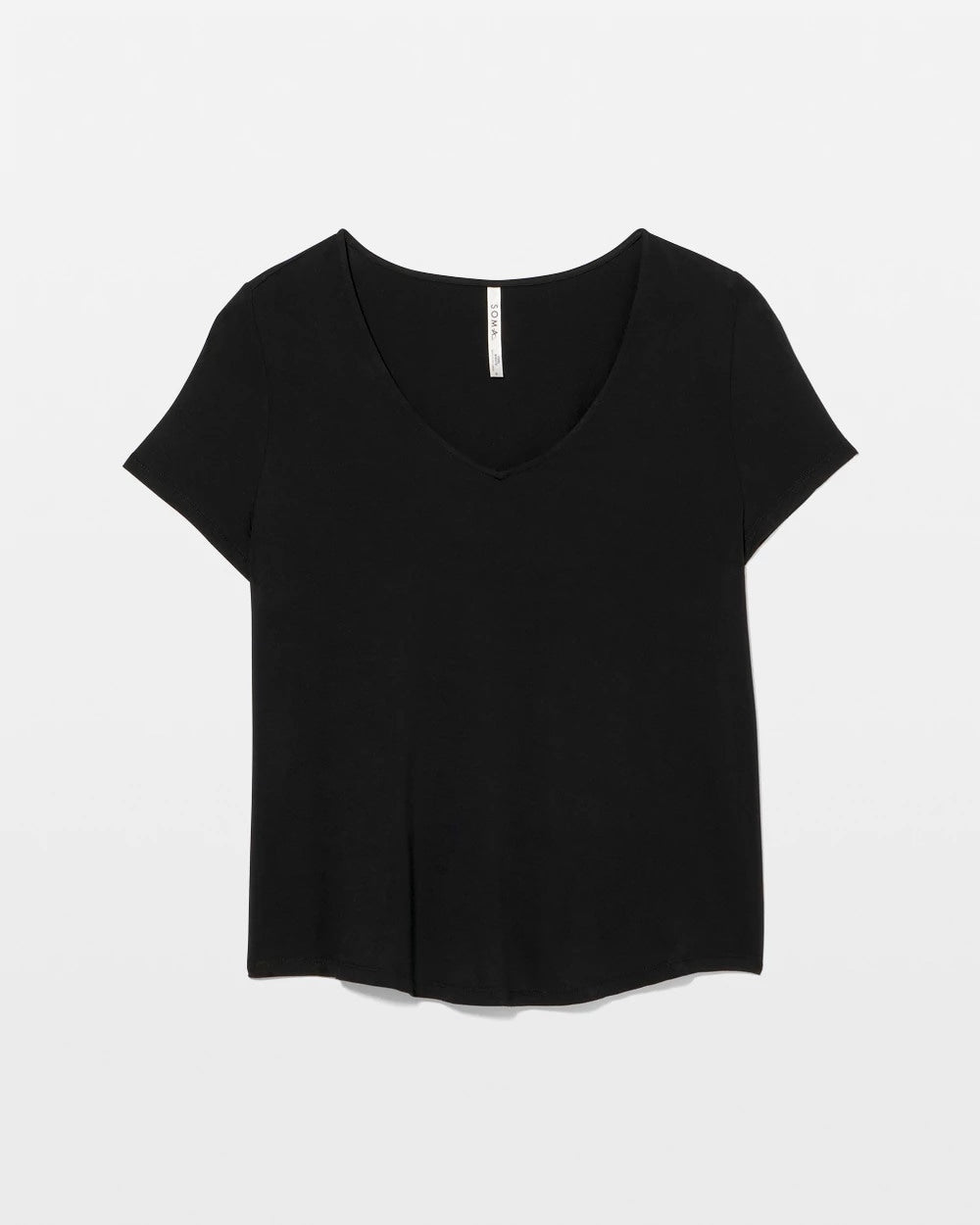 BLACK - Short Sleeve Pajama Tee