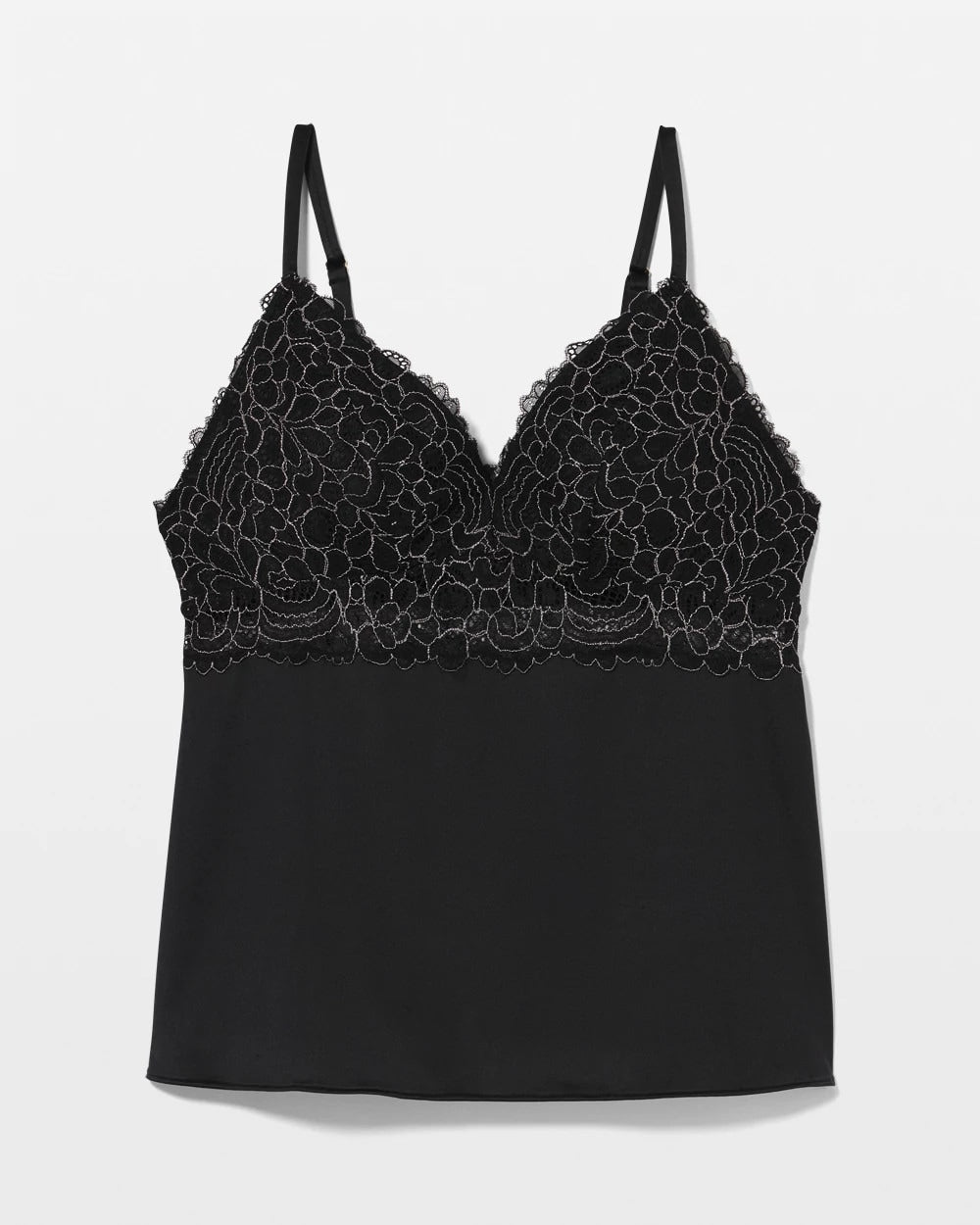 BLACK - Lace Pajama Cami