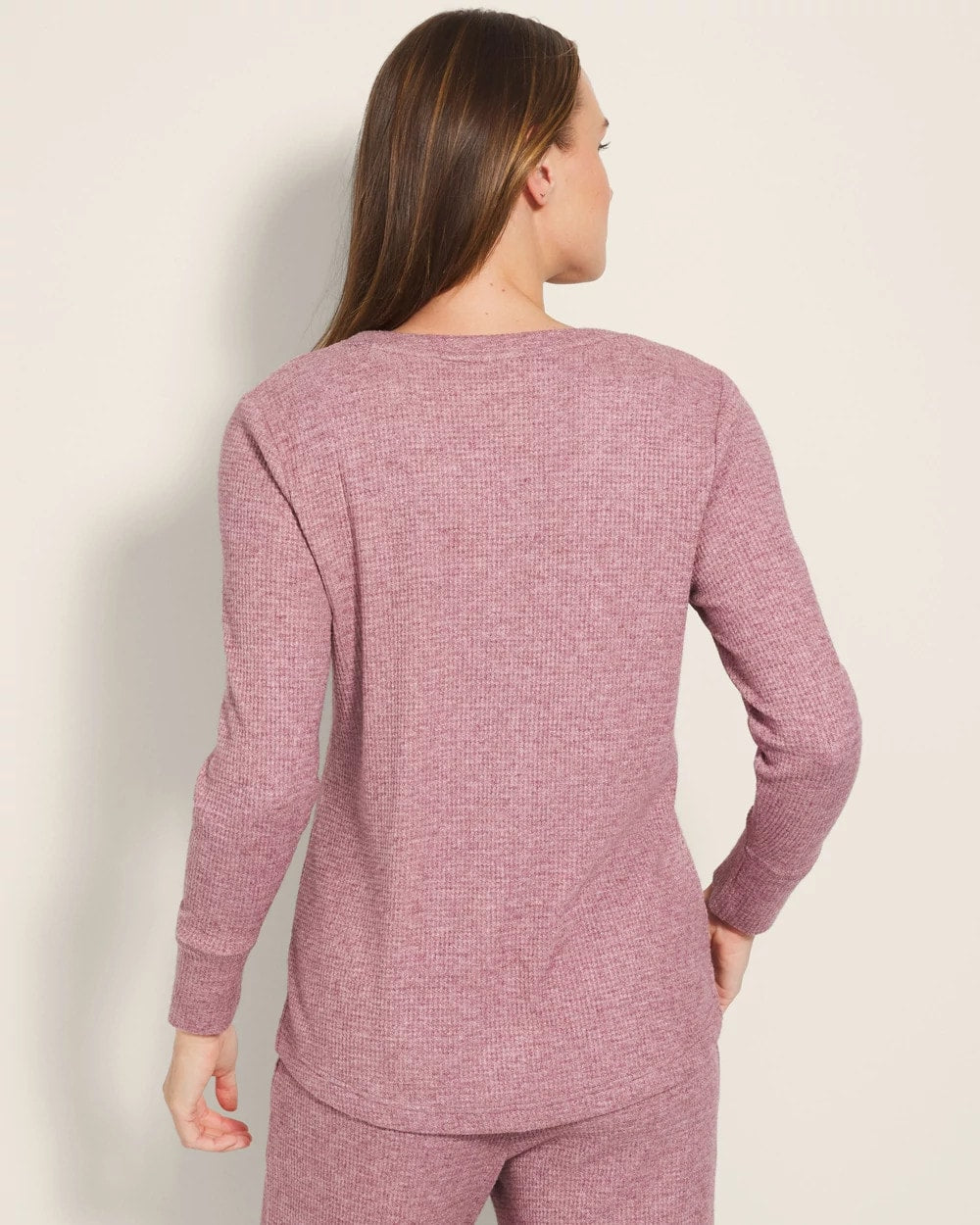 HEATHER PINOT - Long-Sleeve Pajama Henley