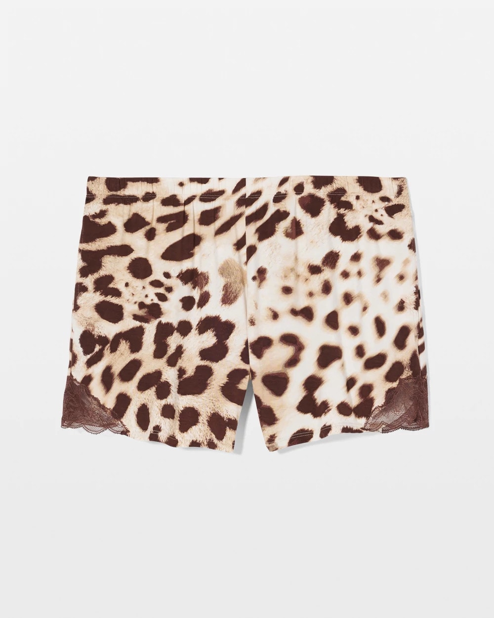 ANIMAL AURA WHITE SMOKE - Lace-Trim Pajama Shorts