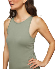 RESTORATION GREEN - Shirred Side Pajama Tank