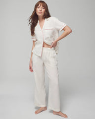 DBL CLOTH BW STRIPE - Pajama Pants