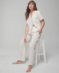 DBL CLOTH BW STRIPE - Pajama Pants