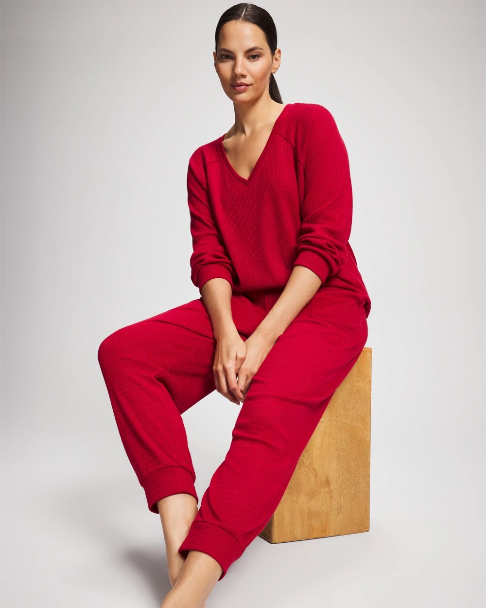 PAINT THE TOWN RED - Banded Pajama Bottom