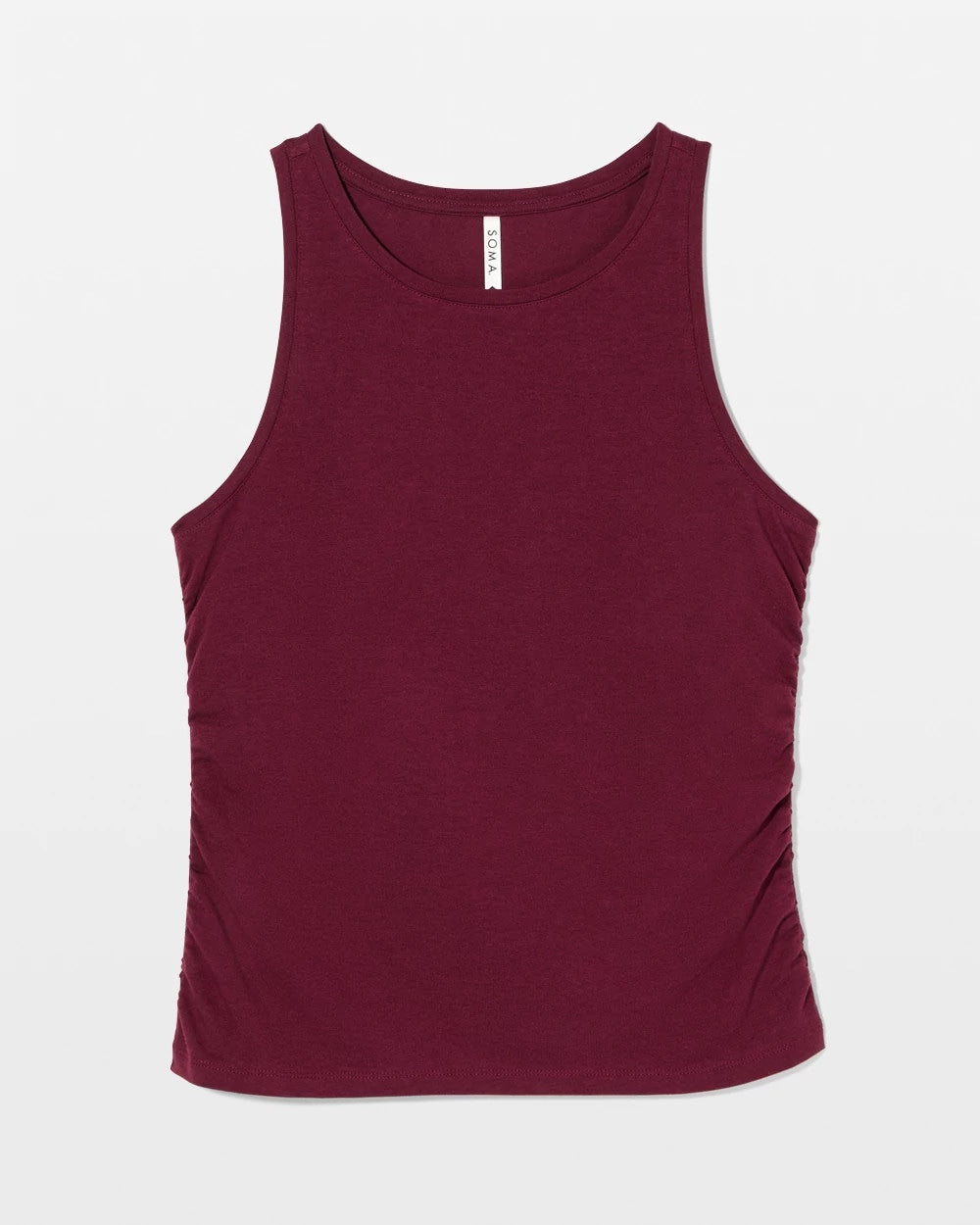 VELVET PLUM - Ruched Pajama Tank