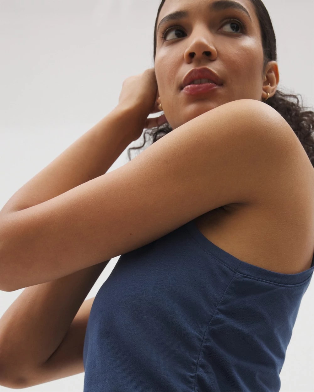INK BLUE - Ruched Pajama Tank