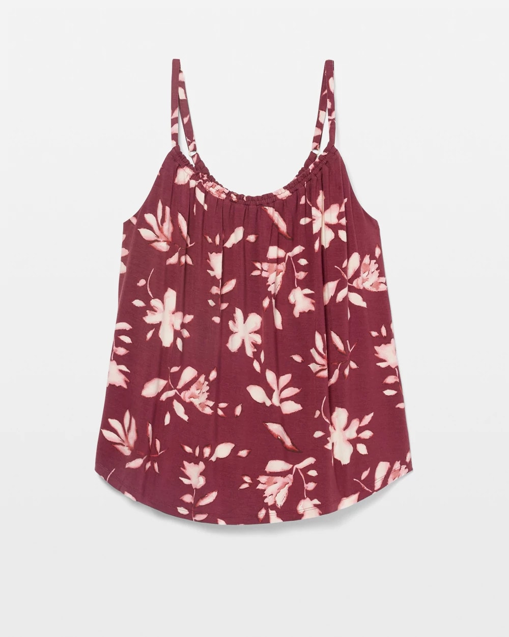 BUDDING ROMANCE VERMILL - Shirred Neck Pajama Cami