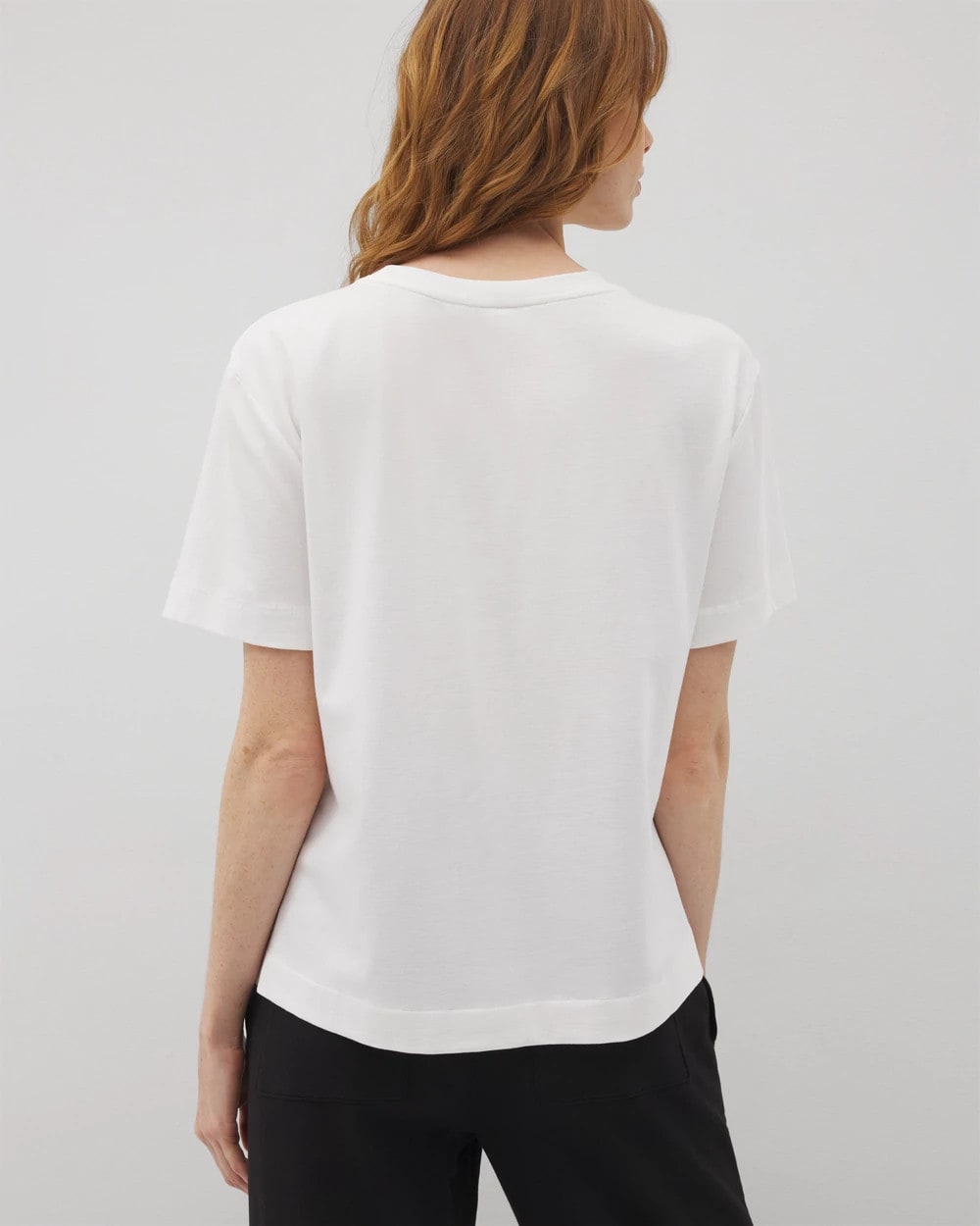 OPTIC WHITE - Short-Sleeve Pocket Pajama Tee