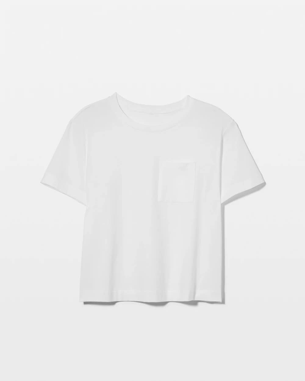 OPTIC WHITE - Short-Sleeve Pocket Pajama Tee