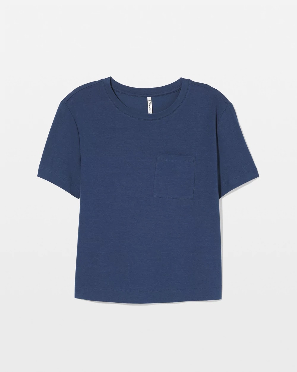 INK BLUE - Short-Sleeve Pocket Pajama Tee