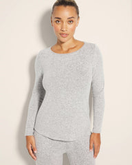 - Cozyluxe Long-Sleeve Pajama Top