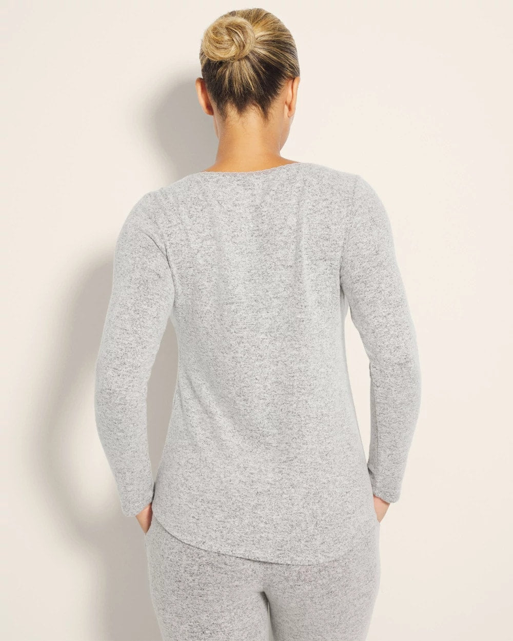 - Cozyluxe Long-Sleeve Pajama Top
